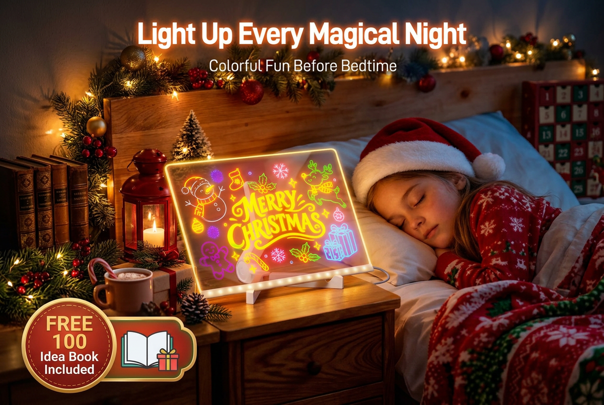 Hero - Sleeping Girl with Glowing Board
