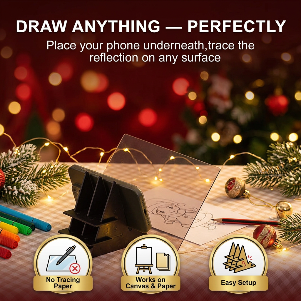 Optical stand - infographic Christmas